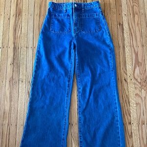 ROLLA’S Wide Leg High Rise Sailor Jean